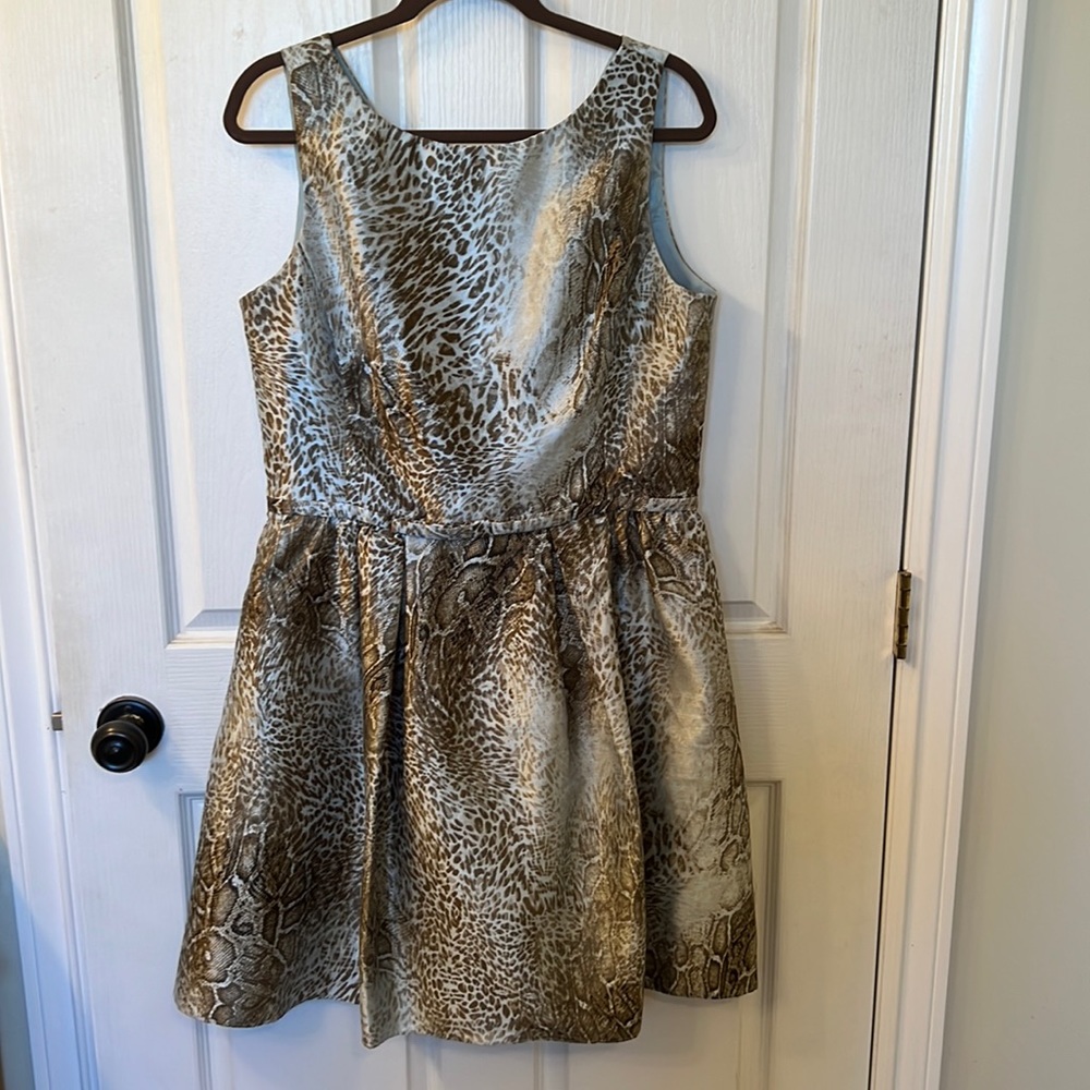Taylor reptile pattern brand new cocktail dress Aline